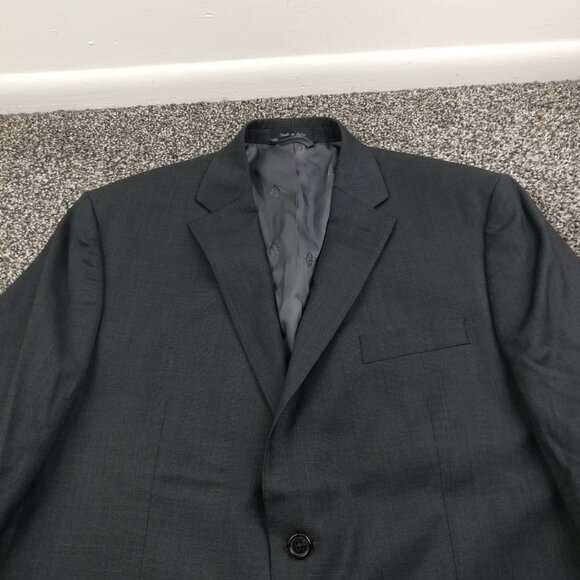 NWT Ralph Lauren 2 PC Suit Wool Glen Plaid 44S Charcoal Gray 38W - Picture 3 of 14